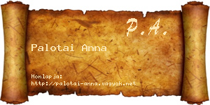 Palotai Anna névjegykártya